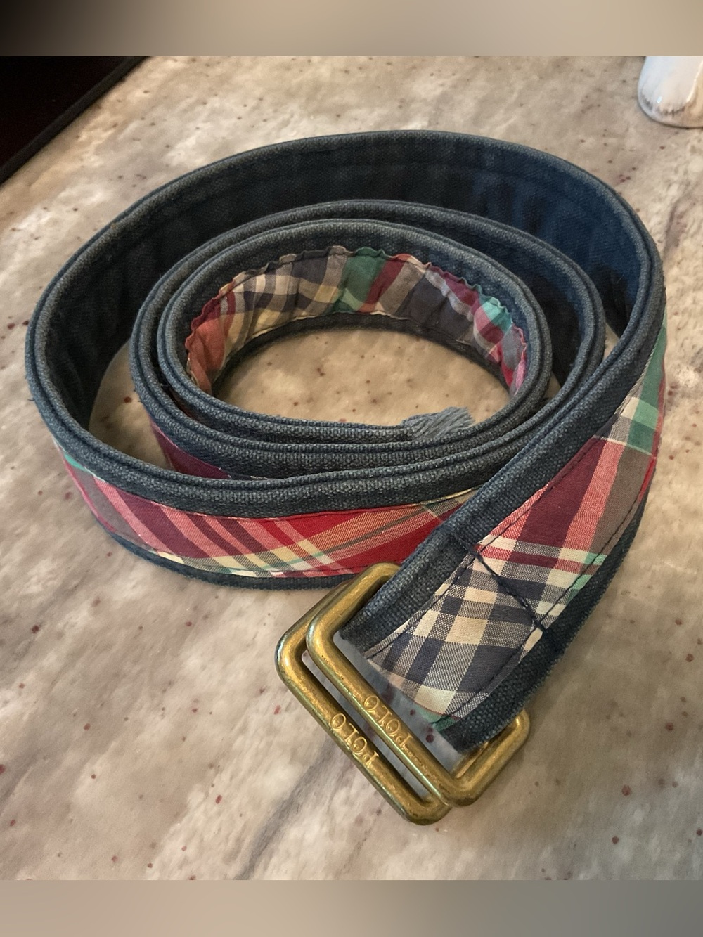 Vintage madras RL Polo belt